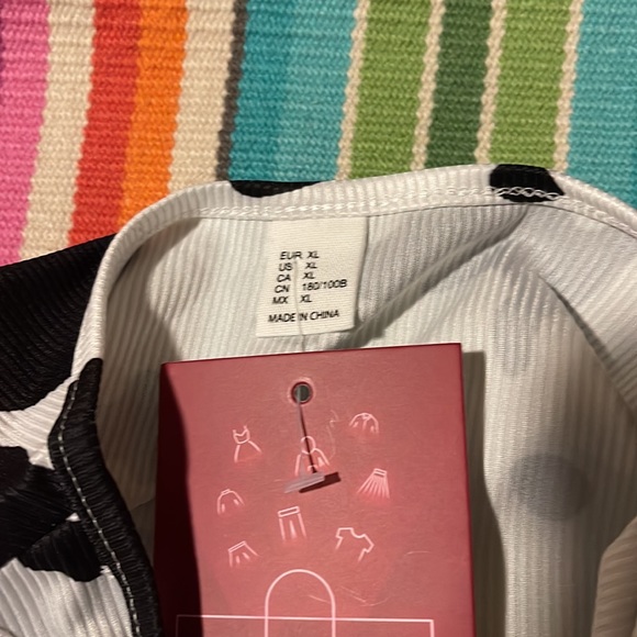 Cowprint Crop Tank - Picture 4 of 7